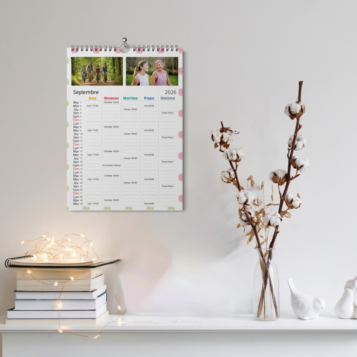 Calendrier photo familial