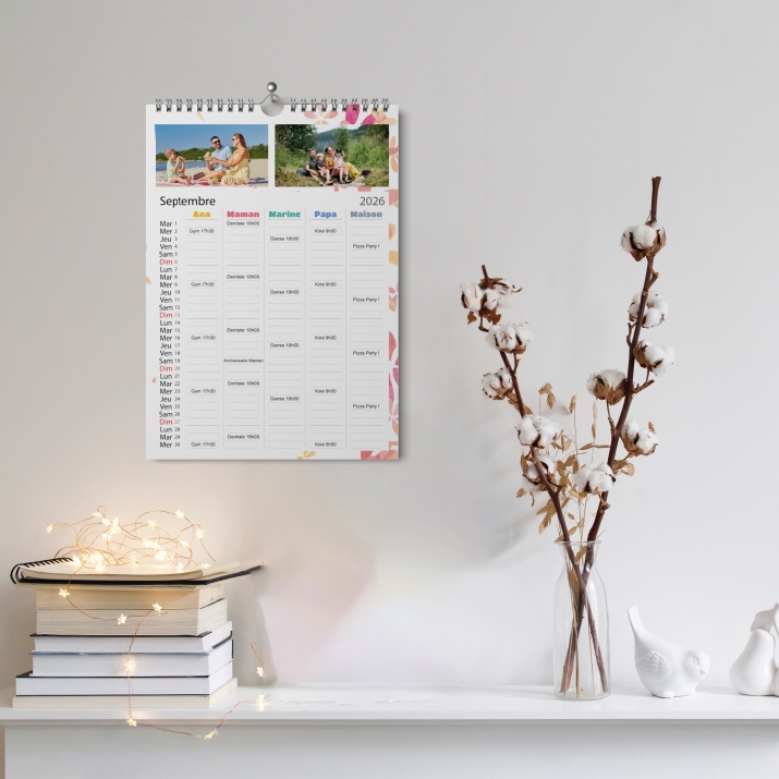 Calendrier photo familial