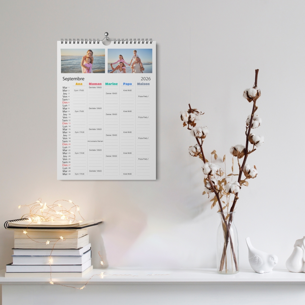 Calendrier photo familial