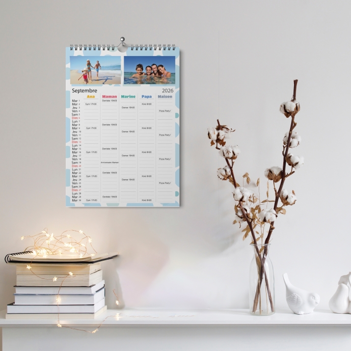 Calendrier photo familial