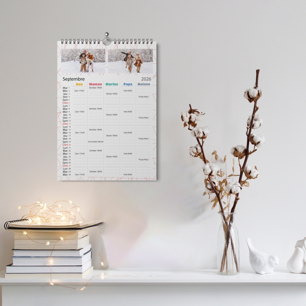 Calendrier photo familial