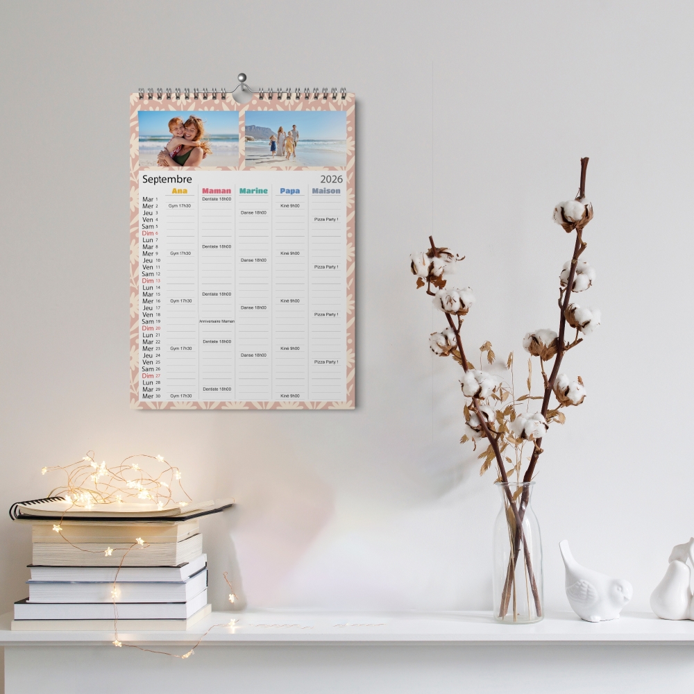 Calendrier photo familial