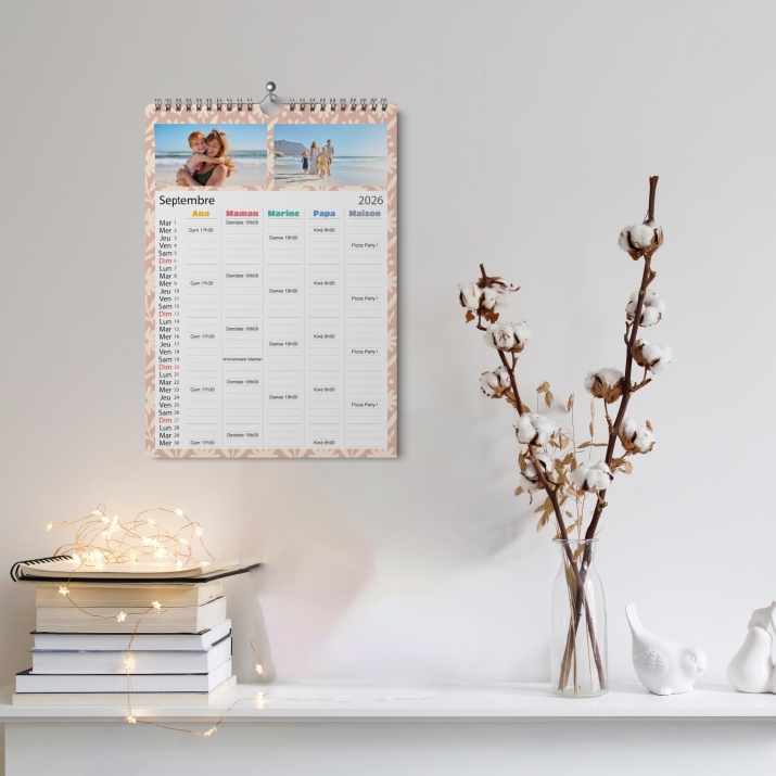 Calendrier photo familial