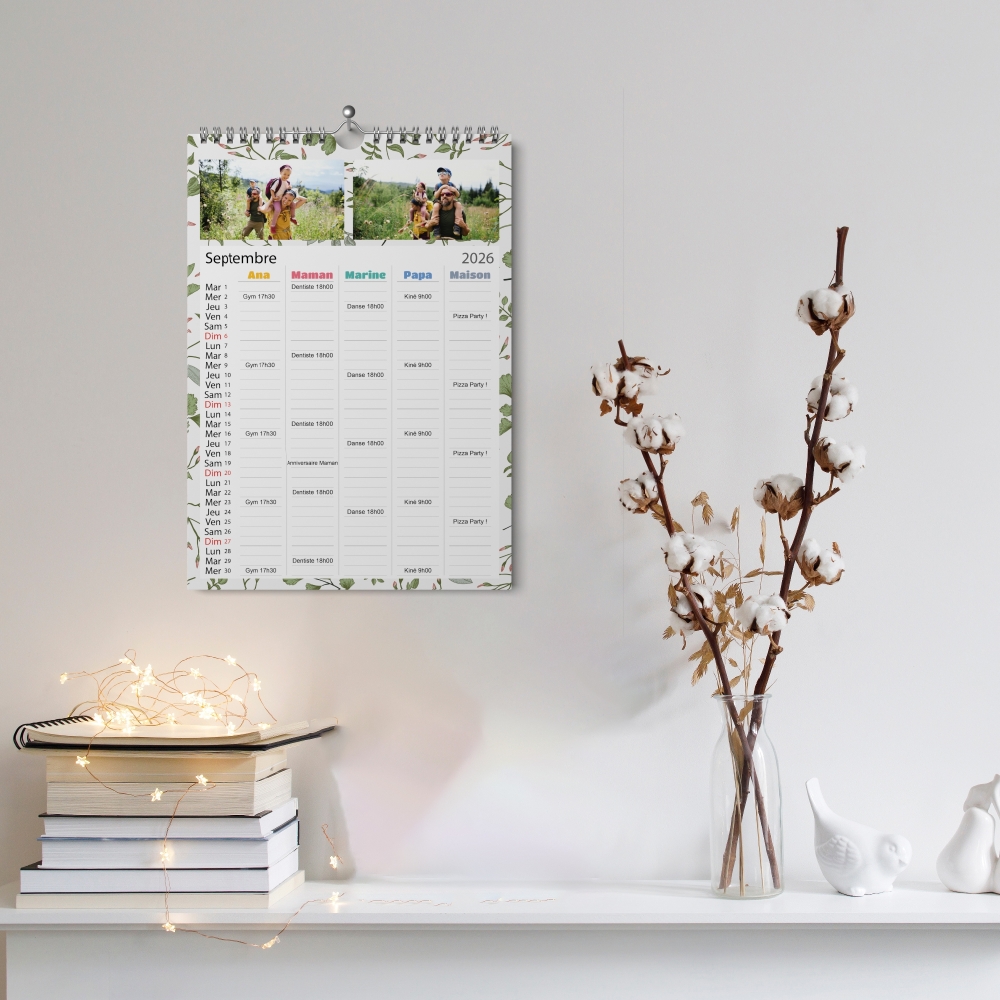 Calendrier photo familial