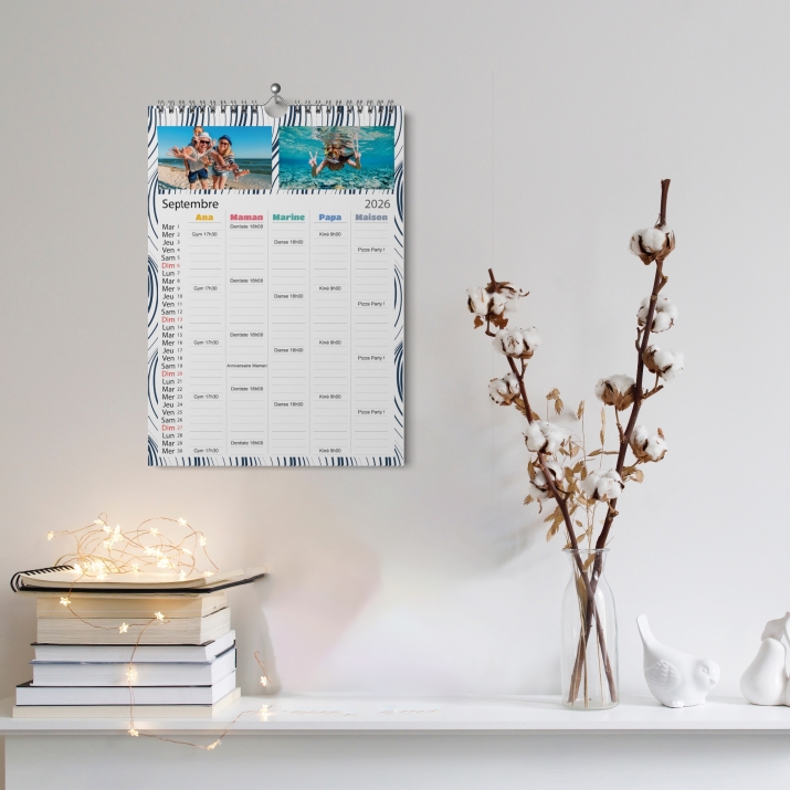 Calendrier photo familial