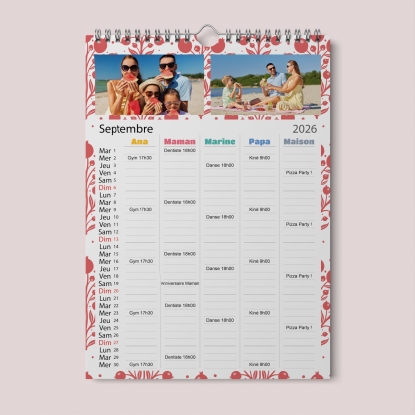 Calendrier photo familial