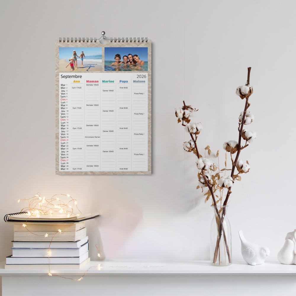 Calendrier photo familial