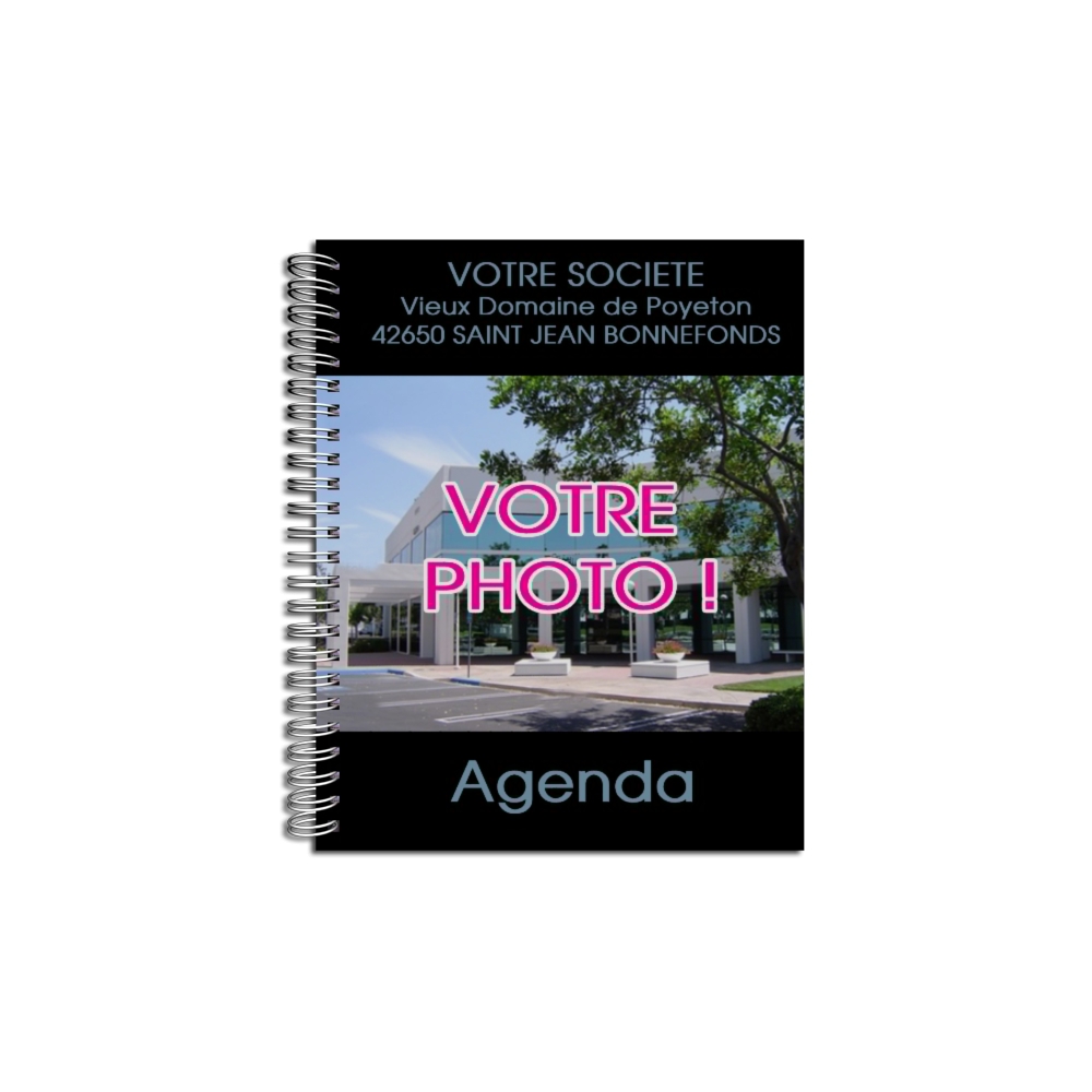 Agenda publicitaire personnalisé NOIR (21 x 27 cm) Agenda publicitaire personnalisé NOIR (21 x 27 cm)