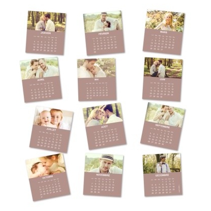 Calendriers magnetiques 12 planches