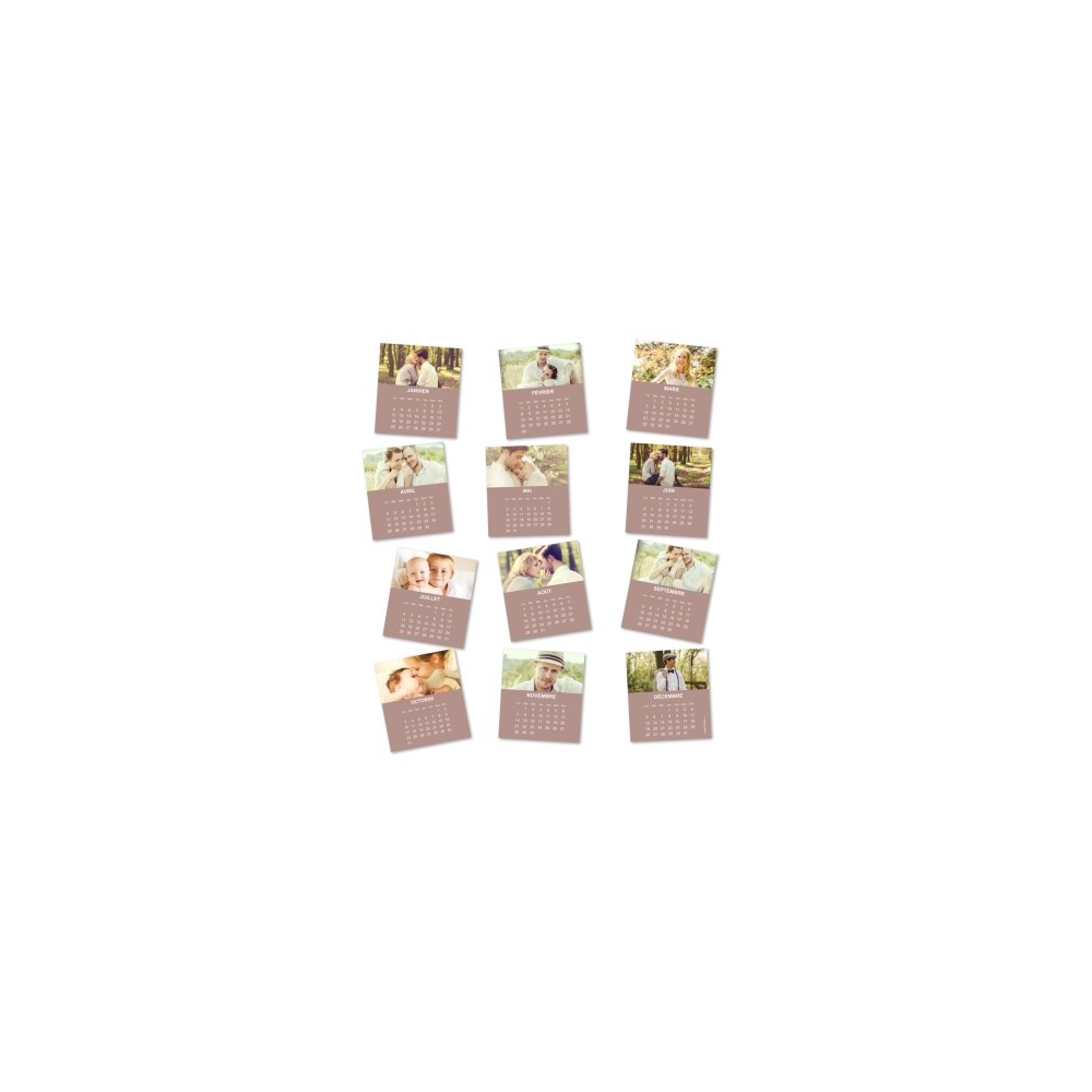 Calendriers magnetiques 12 planches Calendriers magnetiques 12 planches