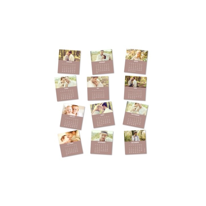 Calendriers magnetiques 12 planches Calendriers magnetiques 12 planches