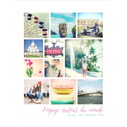 Poster photo pêle-mêle