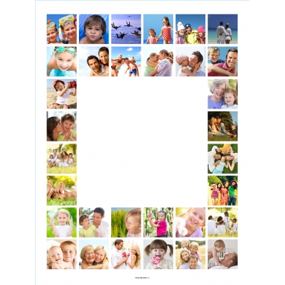 Poster photo pêle-mêle