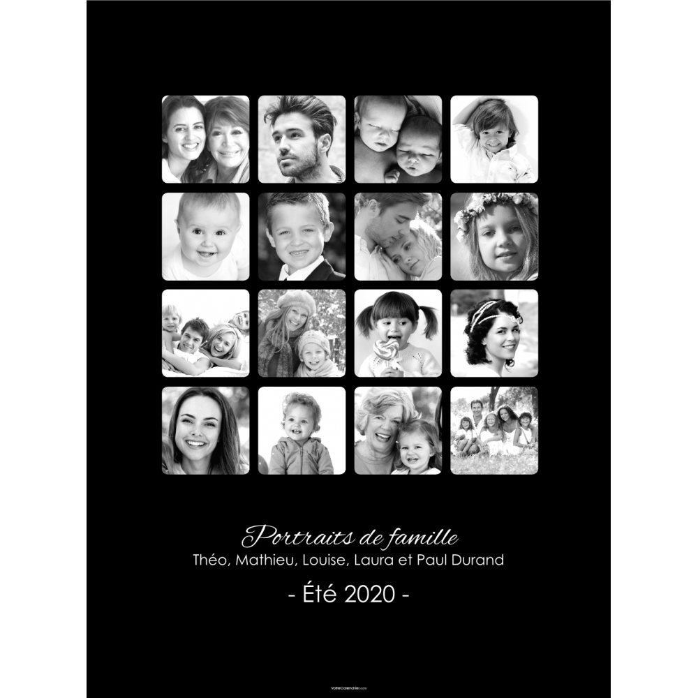 Poster photo pêle-mêle