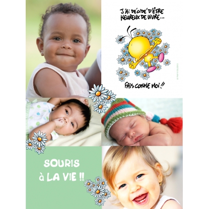 Poster photo pêle-mêle