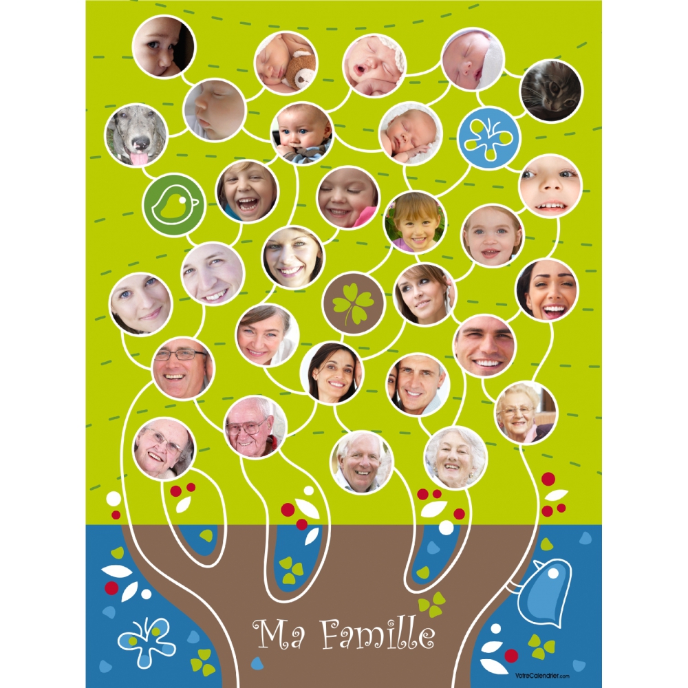 Poster photo pêle-mêle
