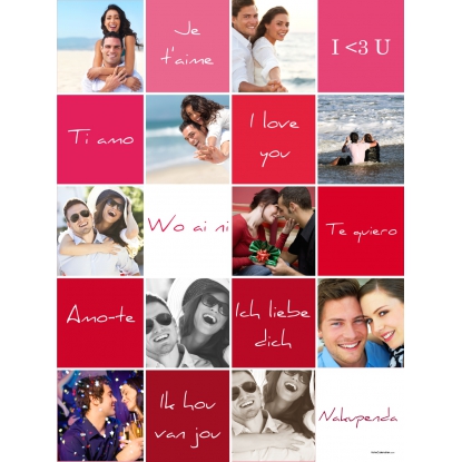 Poster photo pêle-mêle