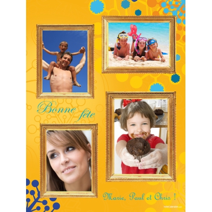 Poster photo pêle-mêle