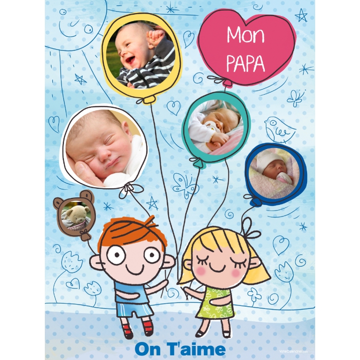 Poster photo pêle-mêle
