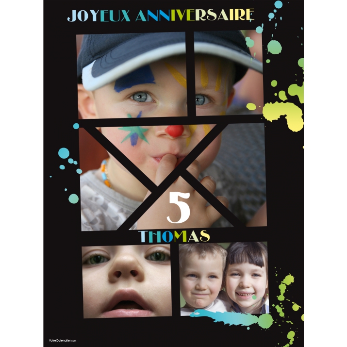 Poster photo pêle-mêle