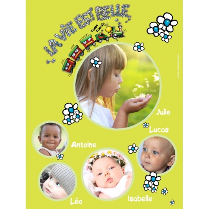 Poster photo pêle-mêle