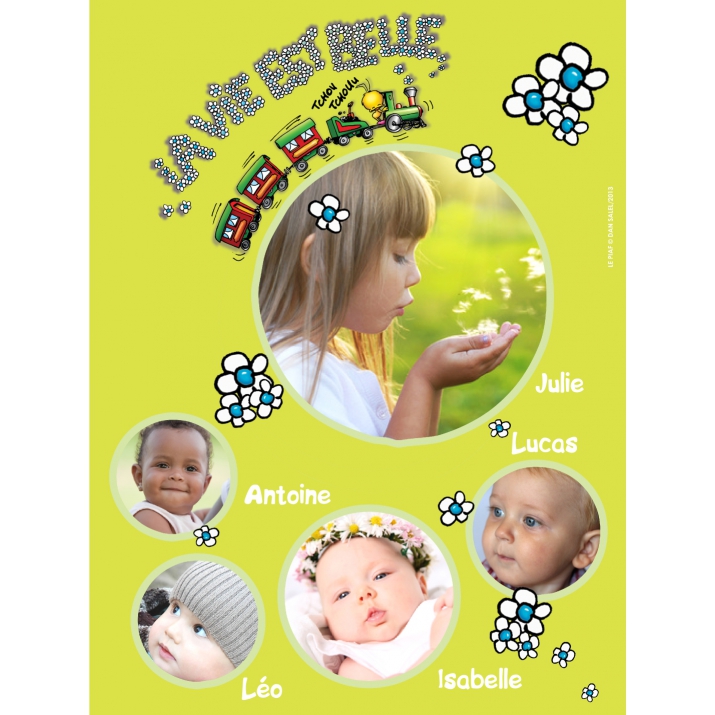 Poster photo pêle-mêle
