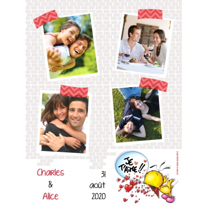 Poster photo pêle-mêle