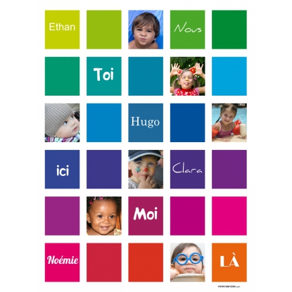 Poster photo pêle-mêle