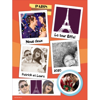 Poster photo pêle-mêle
