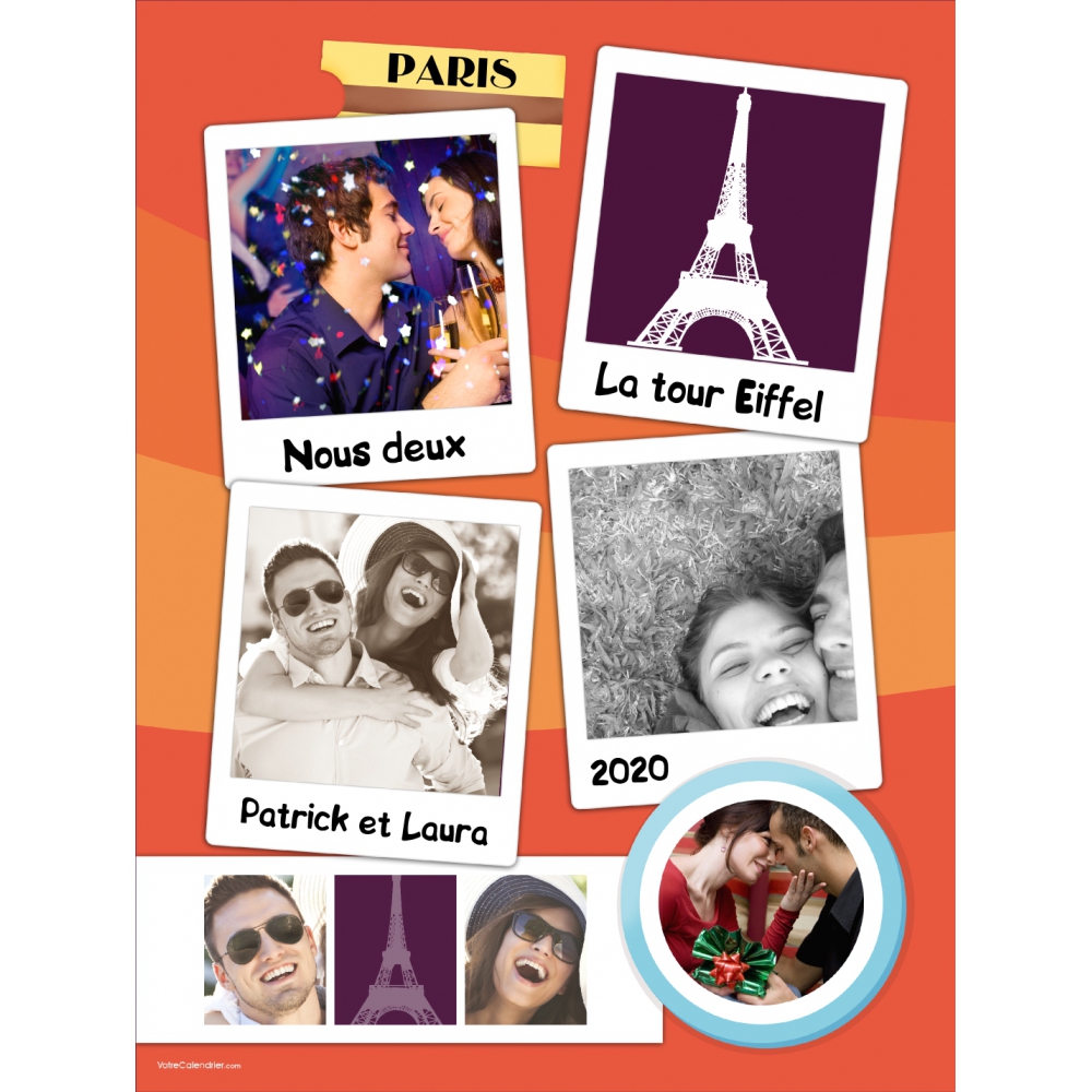 Poster photo pêle-mêle