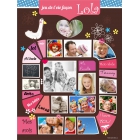 Poster photo pêle-mêle