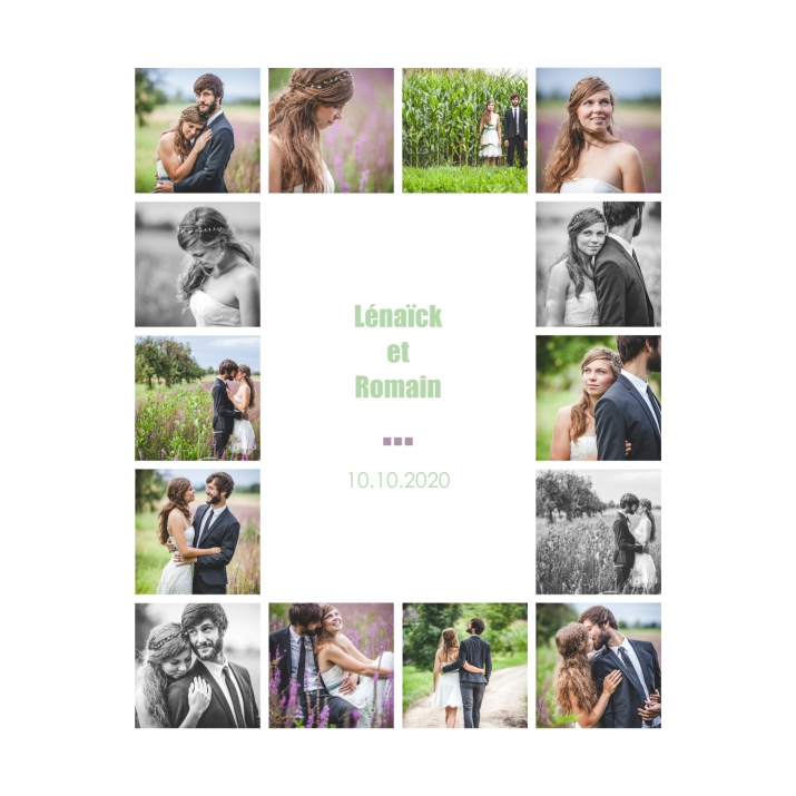 Poster photo pêle-mêle