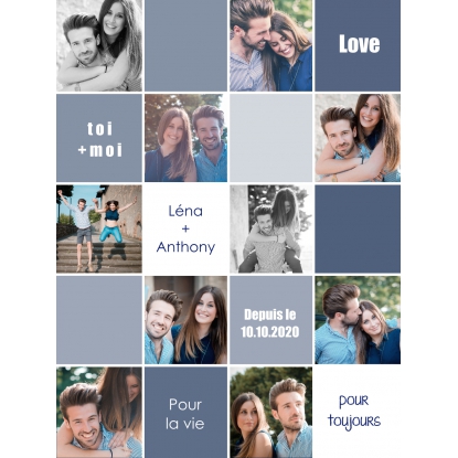 Poster photo pêle-mêle