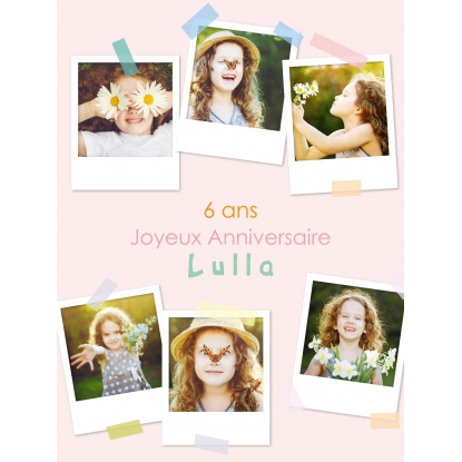 Poster photo pêle-mêle