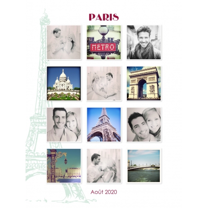Poster photo pêle-mêle