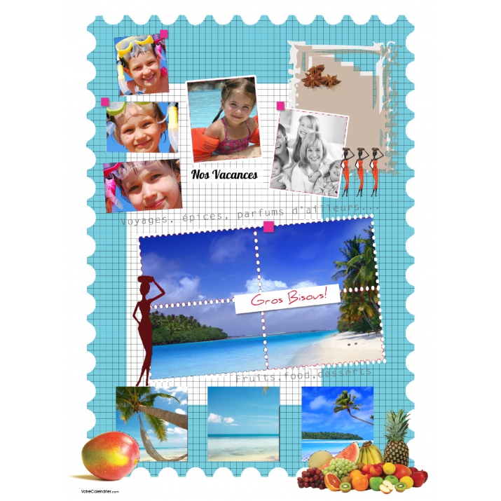 Poster photo pêle-mêle