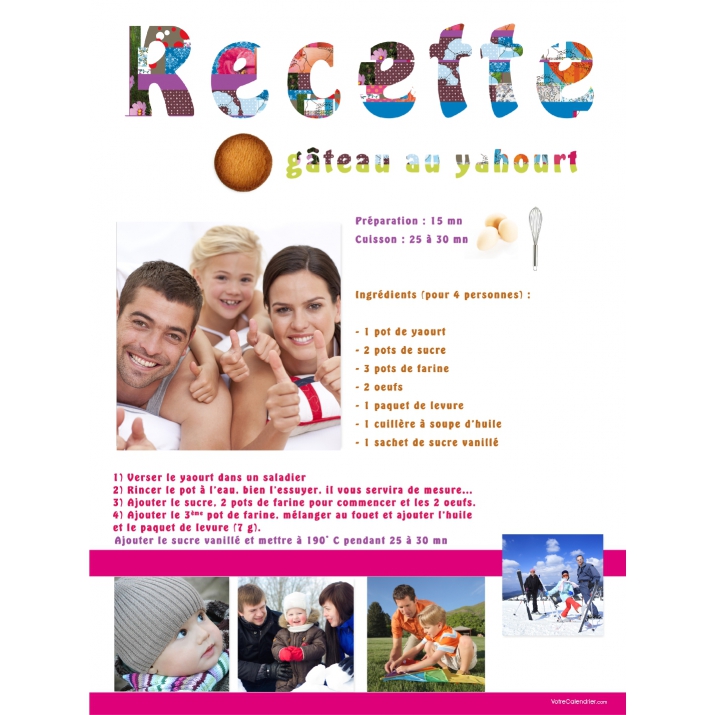 Poster photo pêle-mêle