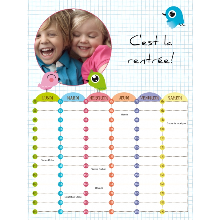 Poster photo pêle-mêle Poster photo pêle-mêle
