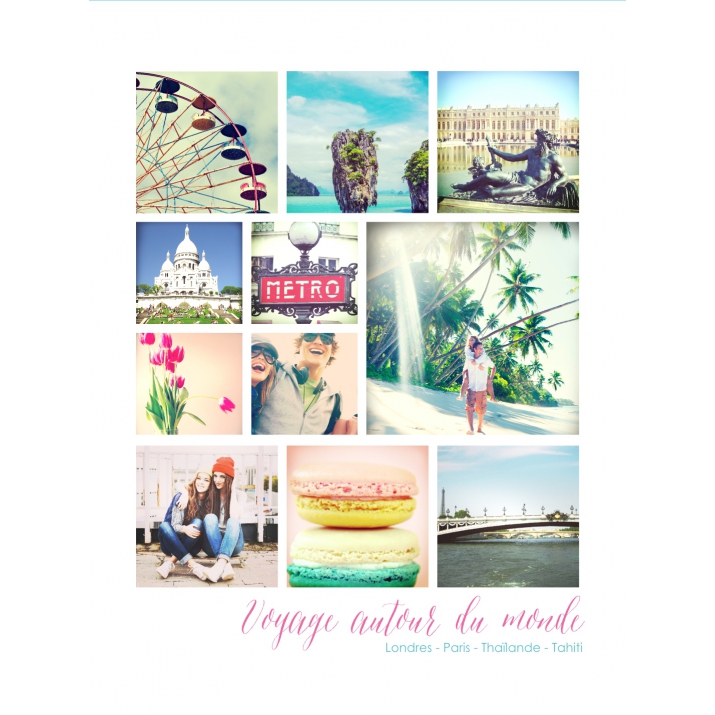 Poster photo pêle-mêle Poster photo pêle-mêle