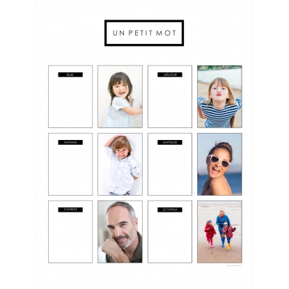 Poster photo magnet