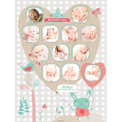 Poster photo magnet