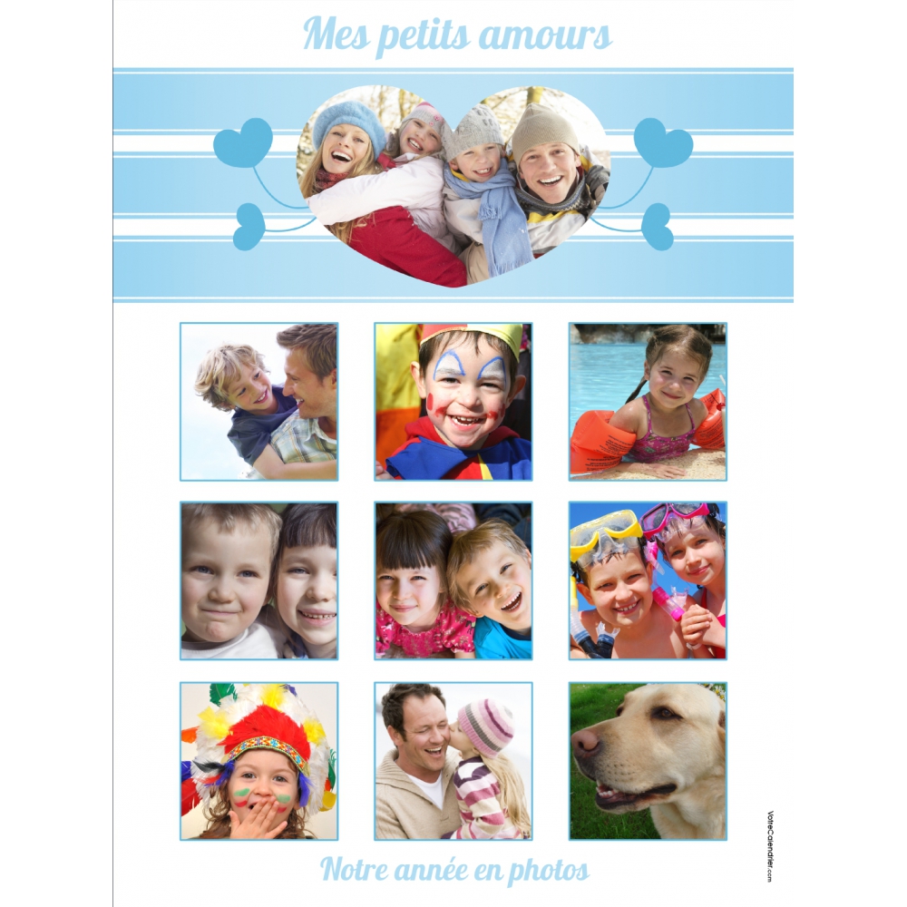 Poster photo pêle-mêle