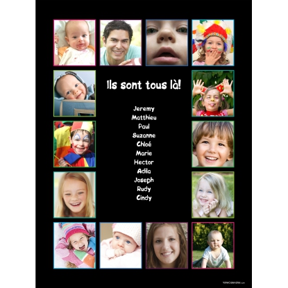 Poster photo magnet