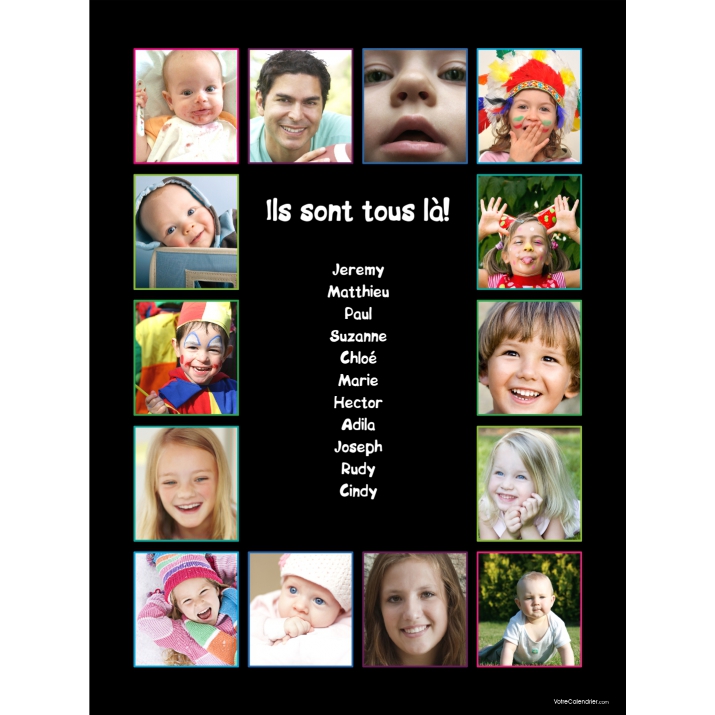 Poster photo pêle-mêle Poster photo pêle-mêle