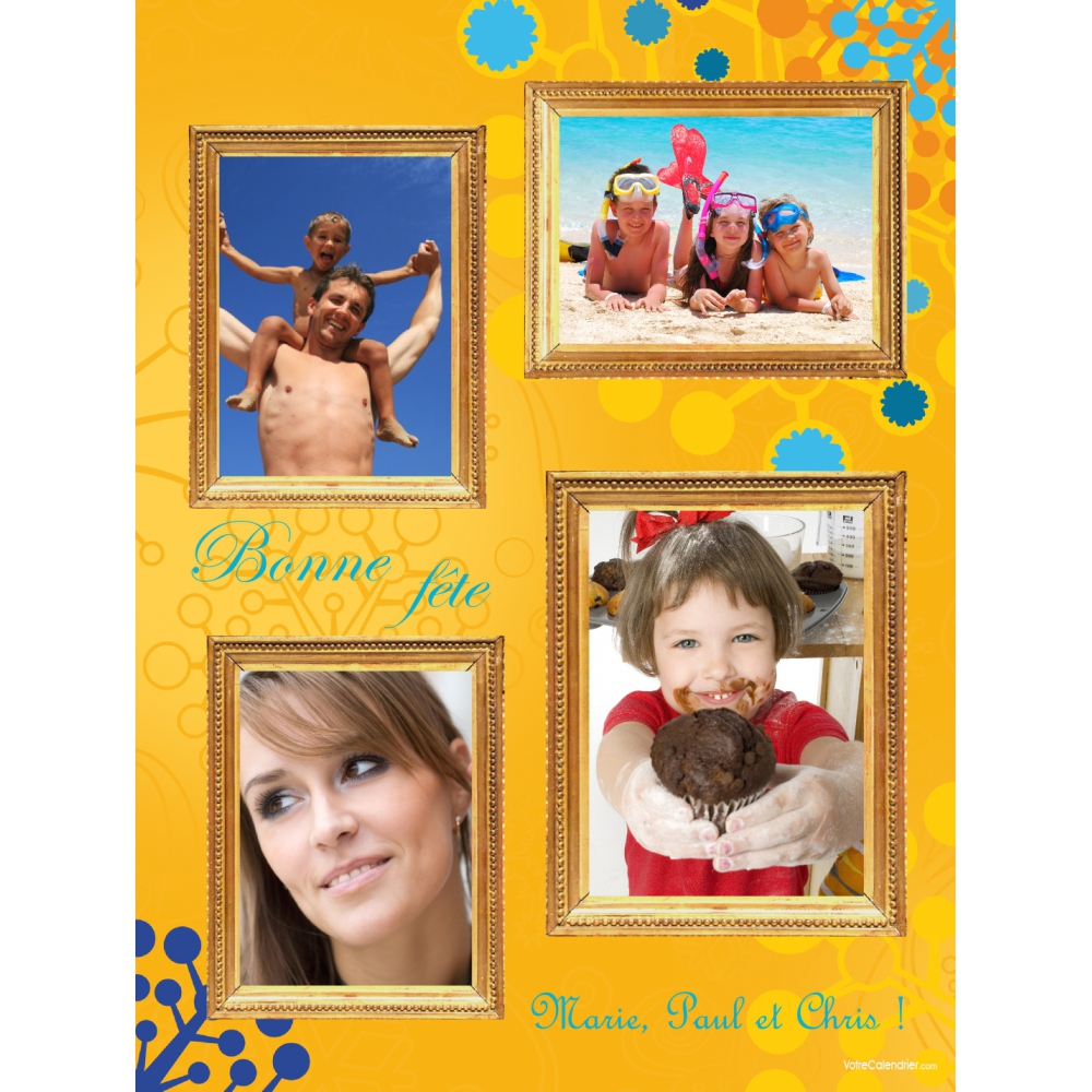Poster photo pêle-mêle