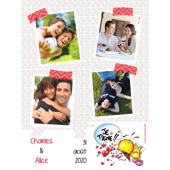 Poster photo pêle-mêle Poster photo pêle-mêle