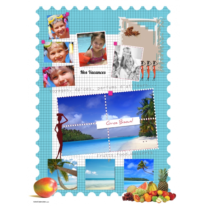 Poster photo pêle-mêle Poster photo pêle-mêle
