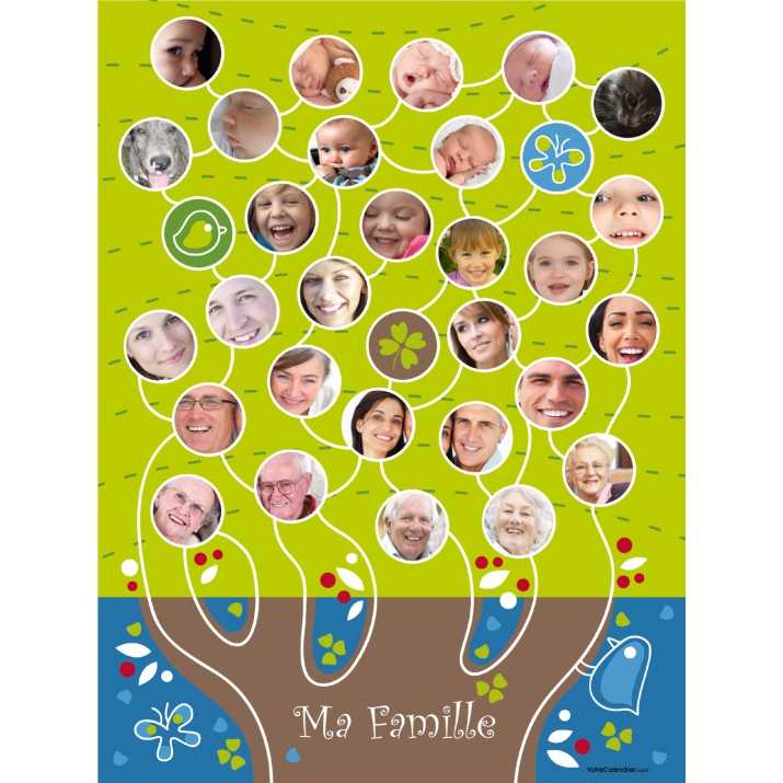 Poster photo pêle-mêle Poster photo pêle-mêle