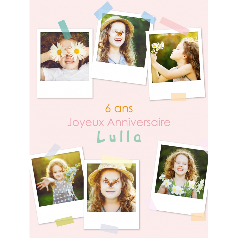 Poster photo pêle-mêle