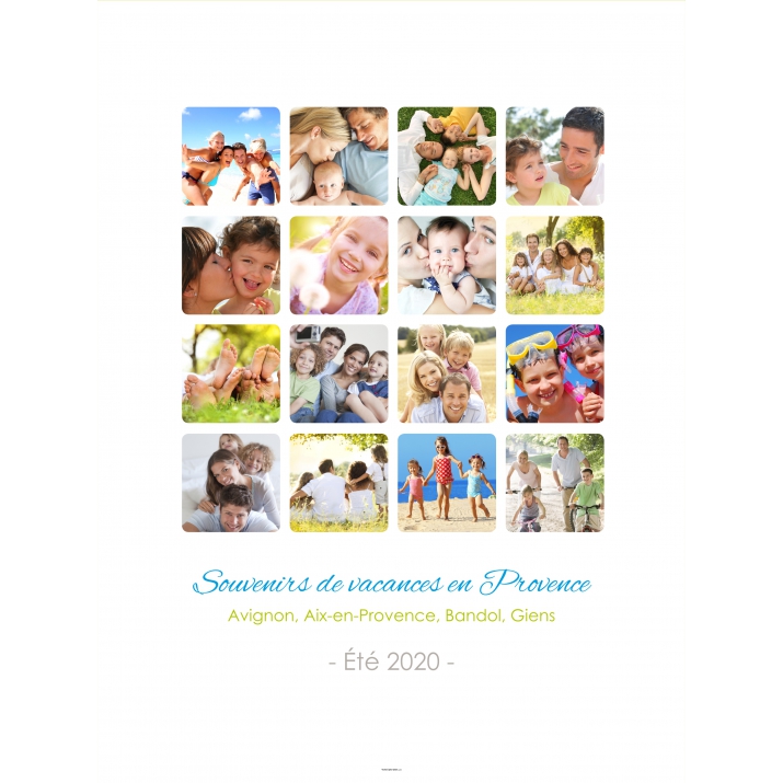 Poster photo pêle-mêle